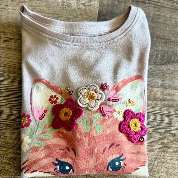 Jumping Beans Purple Long Sleeve Fox Tee - Picture 5 of 5